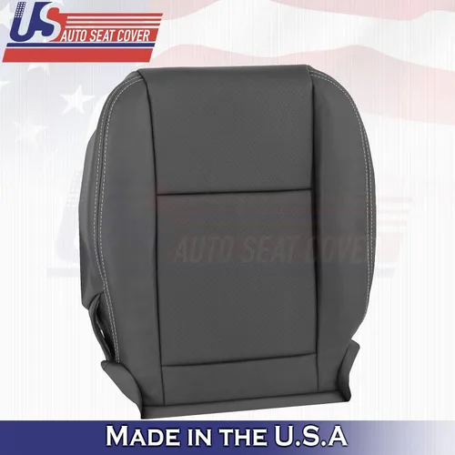 Vista 5 de U.S.AutoSeatCover 2011 2012 2013 Compatible con Dodge Charger Driver Passenger Bottom Fundas de asiento de cuero BLK