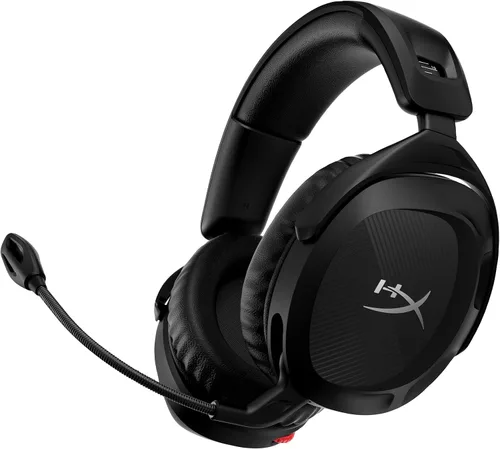 Vista 11 de HyperX Cloud Jet - Auriculares inalámbricos duales para juegos, dongle de 2.4 GHz, Bluetooth 5.3, PC, PS5, móvil, USB-A - Negro