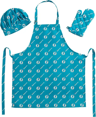 Vista 8 de Northwest NFL unisex-adult 3-piece Apron, Oven Mitt and Chef Hat Set
