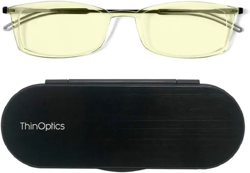 Vista 17 de ThinOptics Frontpage - Gafas de lectura para computadora con bloqueo de luz azul y funda de aluminio Milano