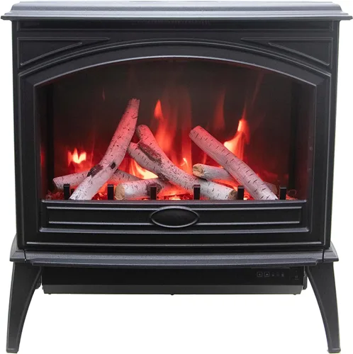 Vista 3 de Chimenea eléctrica interior Freestand de hierro fundido E-50