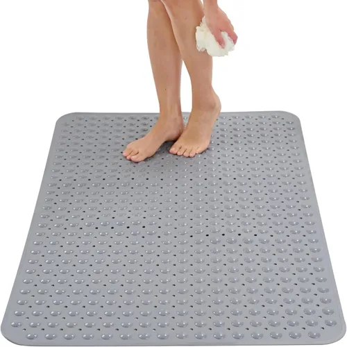 Vista 16 de ENKOSI Tapete de ducha extra grande antideslizante – 47 x 32 pulgadas – Tapete de ducha de baño XL – Tapetes de ducha grandes para suelos de ducha
