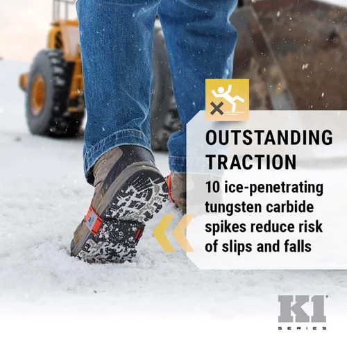 Vista 2 de Tacos de hielo K1 de suela media Patas de tracción fáciles de girar para una transición frecuente en interiores y exteriores, conducción o escalada