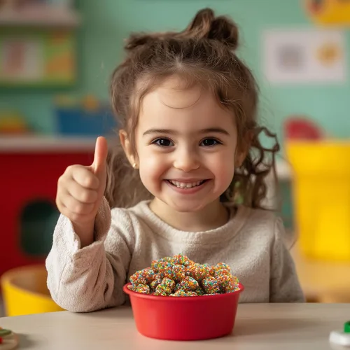 Vista 6 de Caramelos crujientes de gomitas de ositos, caramelo gomoso afrutado