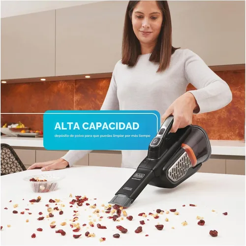 Vista 5 de BLACK+DECKER Dustbuster – Aspiradora portátil inalámbrica de mano, pequeño aspirador de mano para dormitorio, hogar y automóvil, potente 20V