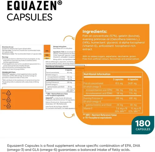 Vista 7 de Equazen Eye Q Omega 3 y 6 180 cápsulas