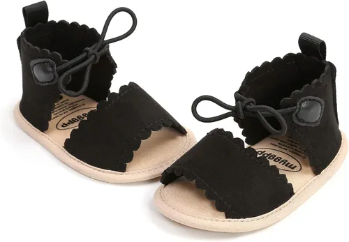 Vista 58 de Sandalias de verano para bebés, niñas y niños, unisex, antideslizantes, suela suave, transpirable, para primeros pasos, zapatos de playa al aire
