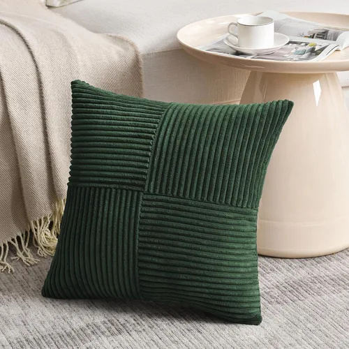 Vista 125 de Fancy Homi - Paquete de 2 fundas de almohada decorativas de color verde oliva pequeñas de 12 x 12 pulgadas para sala de estar, sofá, cama