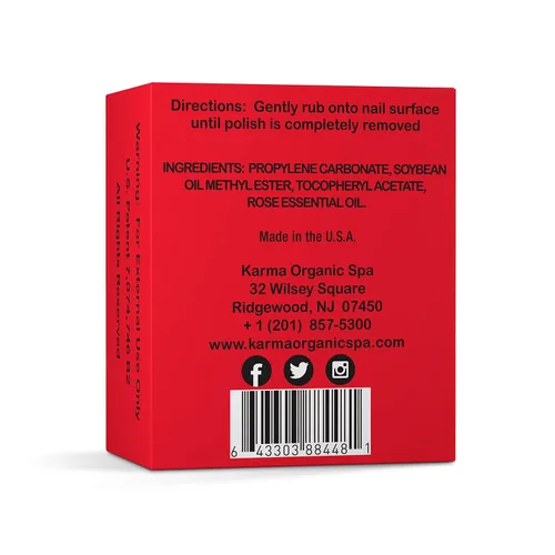 Vista 9 de Karma Halal - Toallitas removedoras de esmalte de uñas con aceite de rosa; no tóxicas, veganas, libres de crueldad, paquete de 10