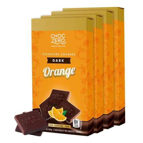 Vista 8 de ChocZero™ Chocolate sin azúcar, sin azúcares alcohólicos y sin endulzantes artificiales, todo natural, bajo en carbohidratos – 6 bolsas 70%