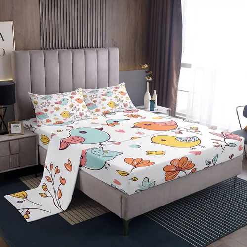 Vista 10 de Erosebridal Groovy - Juego de sábanas para decoración de fiesta para niñas y mujeres, diseño de signo de paz, tamaño individual, sábanas de mariposa