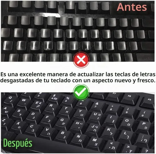 Vista 5 de 2 calcomanías de teclado árabe para computadora portátil portátil de Arabic