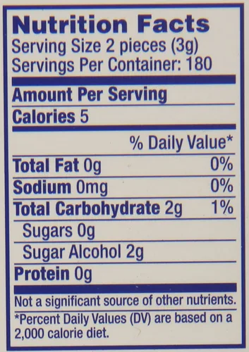 Vista 8 de ECLIPSE Winterfrost Sugar Free Chewing Gum Bulk Pack, 60 Piece Bottle (Pack of 24)