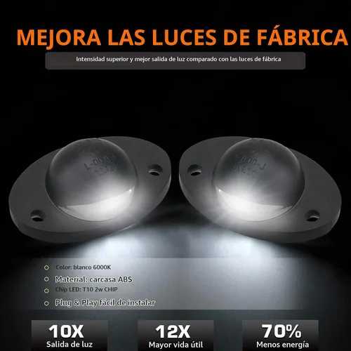 Vista 3 de Juego de luces de matrícula Bestview, lámpara LED para etiqueta trasera del parachoques con enchufe, cableado, carcasa de montaje para 1994 1995
