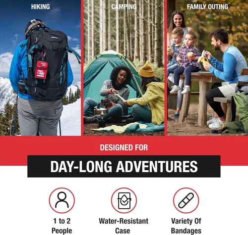 Vista 2 de Adventure Kits médicos de primeros auxilios, kit resistente al agua - (paquete de 2)