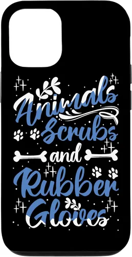 Vista 11 de Funda para iPhone 12 mini animales exfoliantes guantes de goma para asistente veterinario