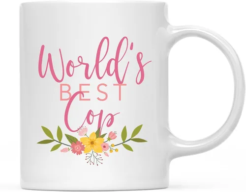 Vista 31 de Andaz Press Taza de café de 11 oz, regalo de broma de la mejor abbuela del mundo, diseño floral, paquete de 1