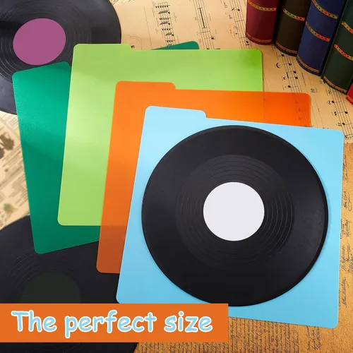 Vista 3 de 30 separadores de discos de vinilo a granel, separadores de discos Lp de plástico a granel, separadores de vinilo multicolor con pestañas para 33
