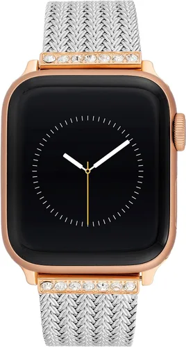 Vista 7 de WITHit Anne Klein - Correa de malla para Apple Watch, segura, ajustable, correa de repuesto para Apple Watch, se adapta a la mayoría de las muñecas