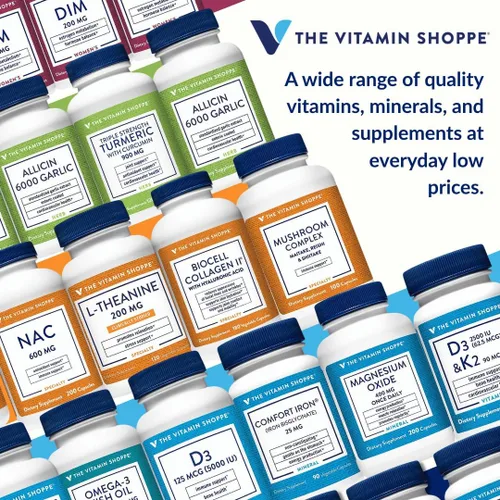 Vista 9 de The Vitamin Shoppe Brand Vitamina D3 2500 UI y K2 90 MCG, 60 cápsulas