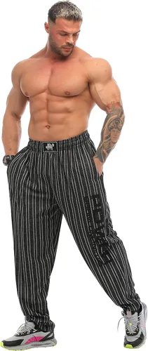 Vista 2 de BIG SAM SPORTSWEAR COMPANY Pantalones deportivos holgados para hombre con bolsillos pantalones de gimnasio de ajuste holgado para la Oldschool