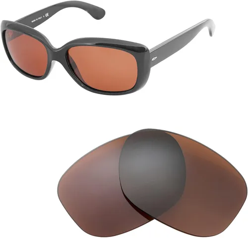 Vista 3 de Walleva Lentes de repuesto para lentes de sol Ray-Ban RB4101 Jackie Ohh de 2.283in, múltiples opciones disponibles