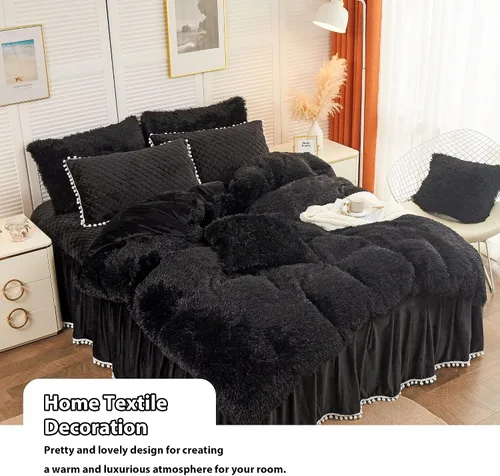 Vista 7 de LIFEREVO Paquete de 2 fundas de almohada de piel sintética, serie de lujo decorativa para el hogar de felpa peluda, funda de almohada peluda súper