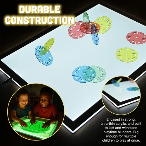 Vista 6 de Constructive Playthings CHG-73 Cp panel de luz LED ultrabrillante tipo juguete Luz LED interactiva para suministros de arte, herramientas