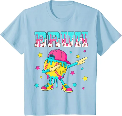 Vista 9 de Baseball Life Style 101 Apparel Youth Drip Baseball Boys Kid Camiseta