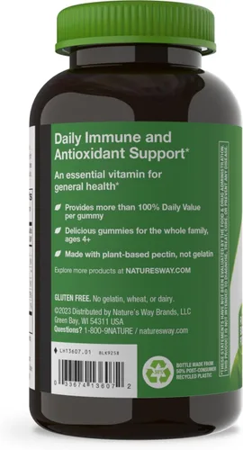 Vista 11 de Nature's Way - Gomitas de vitamina C para apoyo inmunológico*, sabor a naranja, 250 mg, 120 gomitas