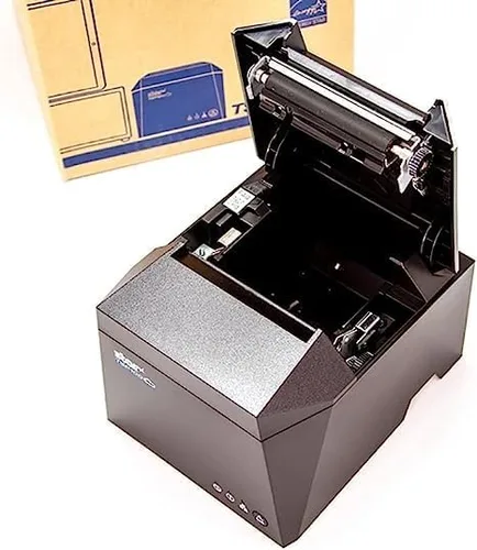 Vista 5 de Star Micronics TSP143IIILAN TSP100IIILAN - Impresora térmica de recibos Ethernet (LAN), gris, conectividad LAN y Ethernet negra, velocidad