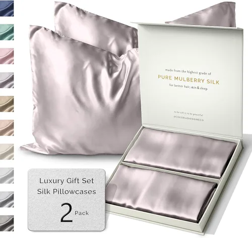 Vista 13 de FUNDA DE ALMOHADA DE SEDA DE MORERA 100% SUNDAYSILKS™, Fundas de almohada de seda para cabello y piel, Superior a la funda de almohada de satén