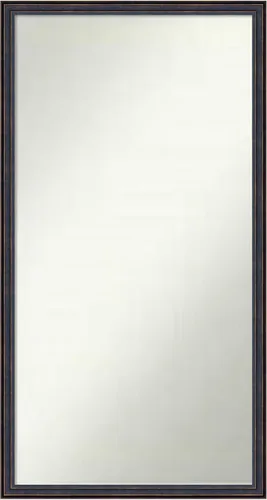 Vista 46 de Amanti Art Espejo de baño de bronce para sobre el fregadero, 25 x 26 pulgadas, espejo rectangular de bronce oscuro, marco de madera tradicional