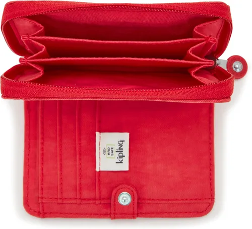 Vista 3 de Kipling Money Land para mujer, tecnología RFID anti-hacker, billetera de nailon a presión