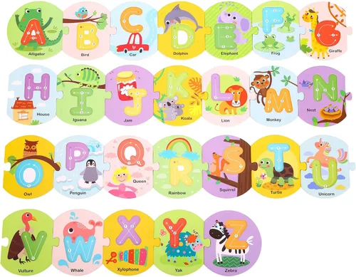 Vista 2 de Exclusivo rompecabezas del alfabeto ABC de Learning Curve para niños, multicolor