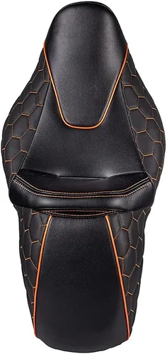 Vista 4 de Advanblack Asiento Cobra Con Costura Personalizada Para 08 Up Harley Touring