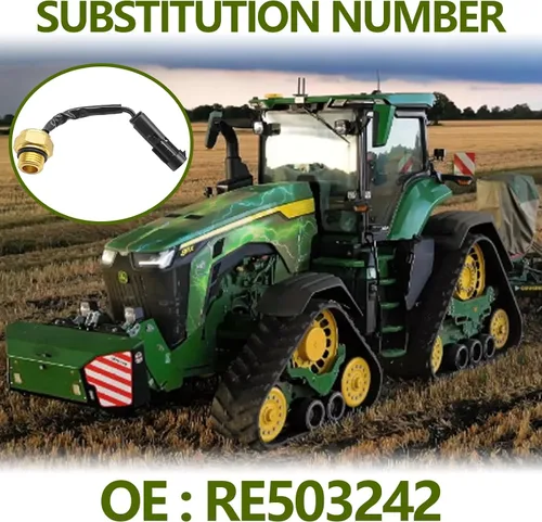 Vista 2 de Interruptor de sensor de temperatura del refrigerante compatible con John Deere 5000 6000 7000 Series Tractor para minicargadora combinada