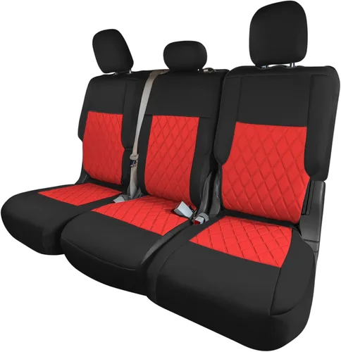 Vista 16 de FH Group Fundas de asiento de automóvil de ajuste personalizado específicamente hechas para Ford Explorer Base 2020-2024, fundas de asiento Negro