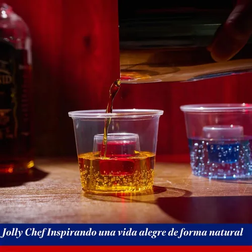 Vista 5 de JOLLY CHEF 200 tazas de bombardero desechables, vasos de chupito de Transparente