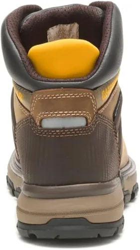 Vista 4 de Caterpillar Excavator Superlite - Botas de trabajo impermeables con puntera suave, Beige oscuro, 9.5 Wide