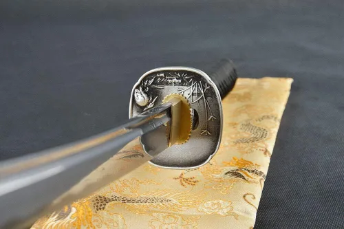 Vista 5 de Espada 41 '' Katana Samurai japonesa Genaral Espada afilada La práctica de la hoja puede personalizar