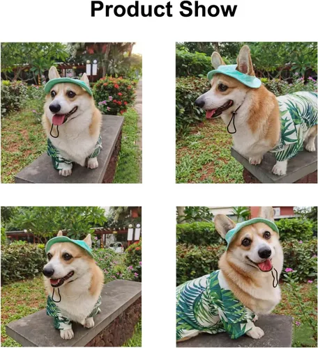 Vista 6 de HDKUW Sombreros de cubo para perro, gorra redonda para perro con orificio para las orejas, ajustable para viajes al aire libre, protección solar