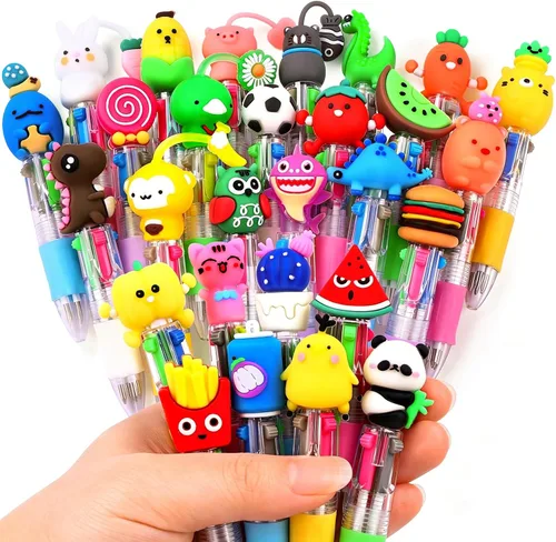 Vista 17 de 36 bolígrafos divertidos de ajolotl kawaii, mini bolígrafos de regalo