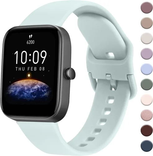 Vista 10 de Banda AK para Amazfit GTS 4 / GTS 4 Mini / GTS 3 / GTS 2 / GTS 2e / GTS 2 mini / GTS / GTR mini, correa deportiva de repuesto suave de 20 mm