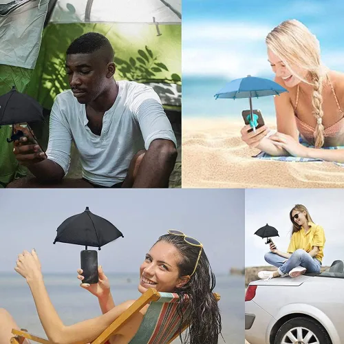 Vista 9 de 4 soportes para paraguas para teléfono, soporte de ventosa para teléfono, parasol para teléfono, protector solar antirreflejo, protector solar