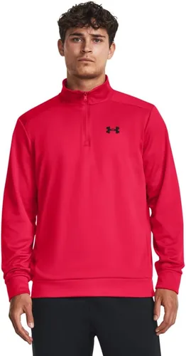 Vista 19 de Under Armour Sudadera con capucha para hombre Armourfleece con cremallera de 1/4 (001) Negro / Negro