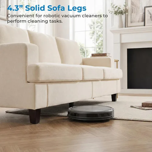Vista 2 de Mjkone Juego de sofá de 3 piezas de 82 pulgadas de ancho, sofá de 3 plazas y sofá biplaza con sillón, juegos de muebles modulares de sofá modular