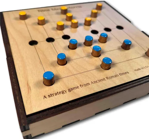 Vista 3 de Nine Mens Morris – Juego de estrategia de la antigua Roma. Versión premium hecha en Estados Unidos