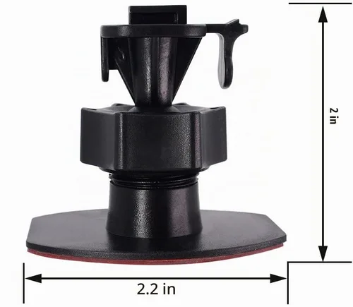 Vista 5 de CH02B - Soporte de montaje para cámara de tablero de automóvil para base adhesiva de doble cara 3M, soporte de montaje para parabrisas y tablero
