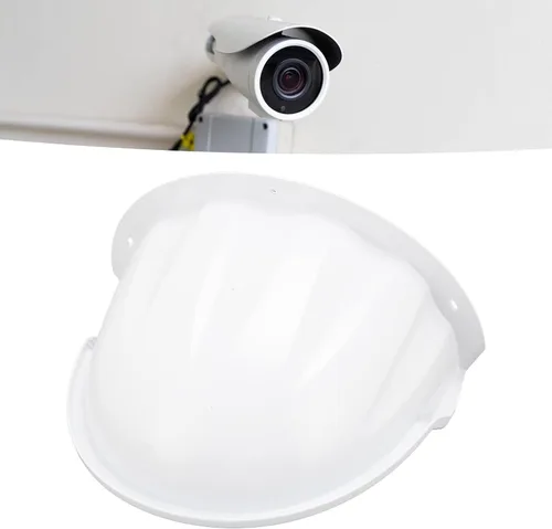 Vista 6 de Cubierta de cámara de seguridad para exteriores, plástico ABS para cámara al aire libre, techo protector universal (blanco)